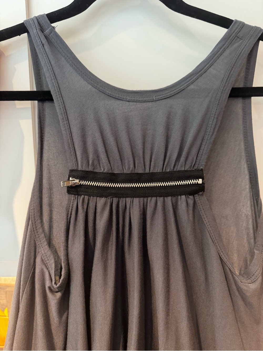 Super Soft Cotton/Modal Sleeveless Handkerchief Hem Midi Dress, L - Picture 3 of 6